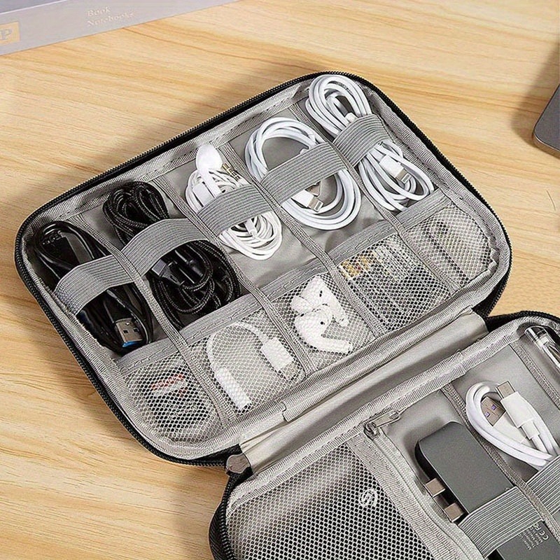 多機能ポケット付き電子機器アクセサリーボックス - 旅行用ケ - Office Tech Gear のレビューと価格