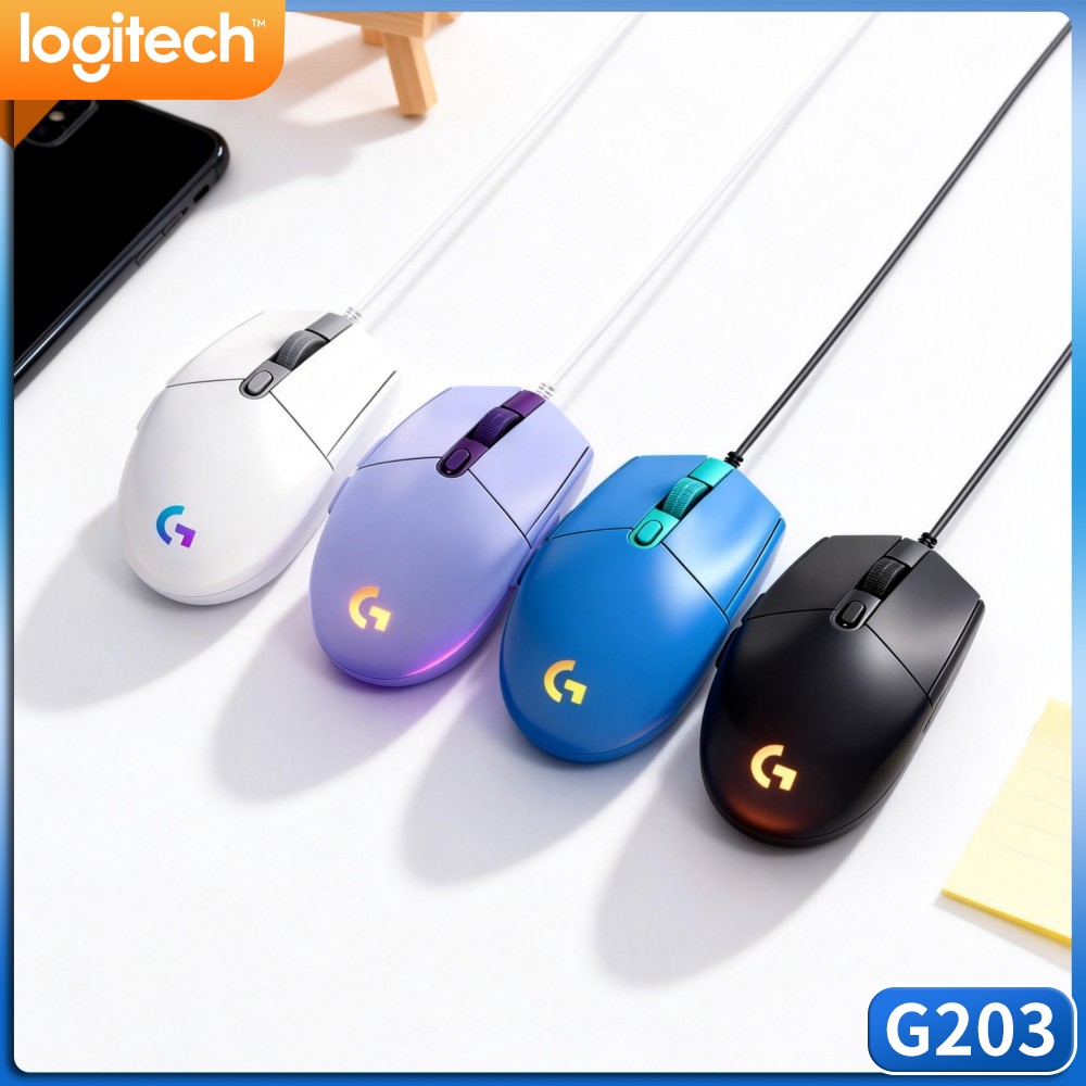Logicool G203 LIGHTSYNC 有線ゲーミン - Logitech Mouse G203 のレビューと価格